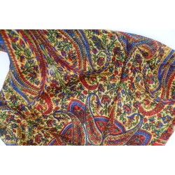 Red and yellow silk square