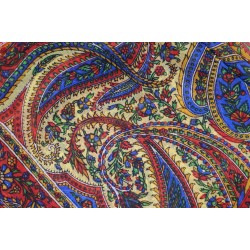 Red and yellow silk square