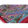 Silk square with flowers