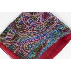 Silk square with flowers